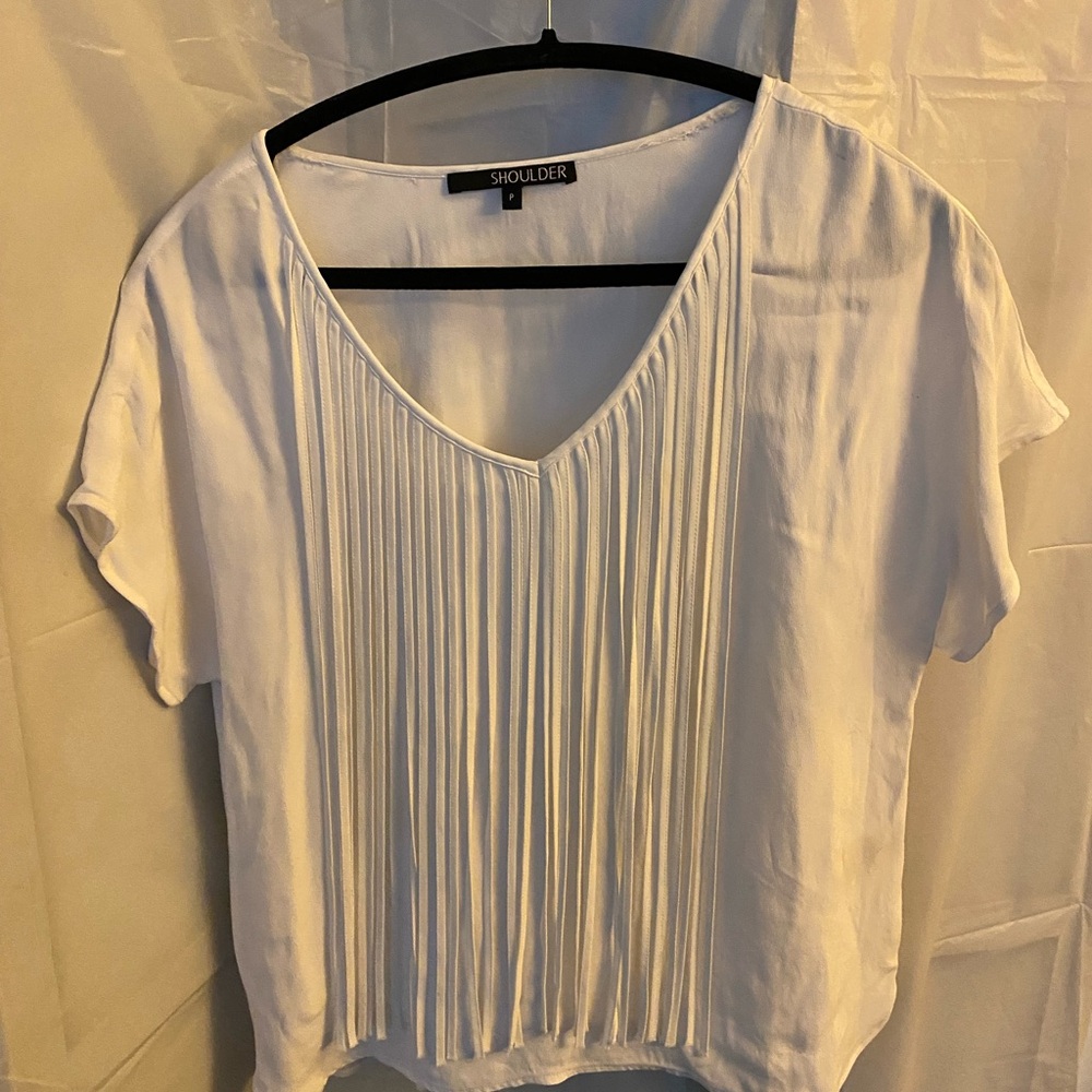 Women's White fringe Top
